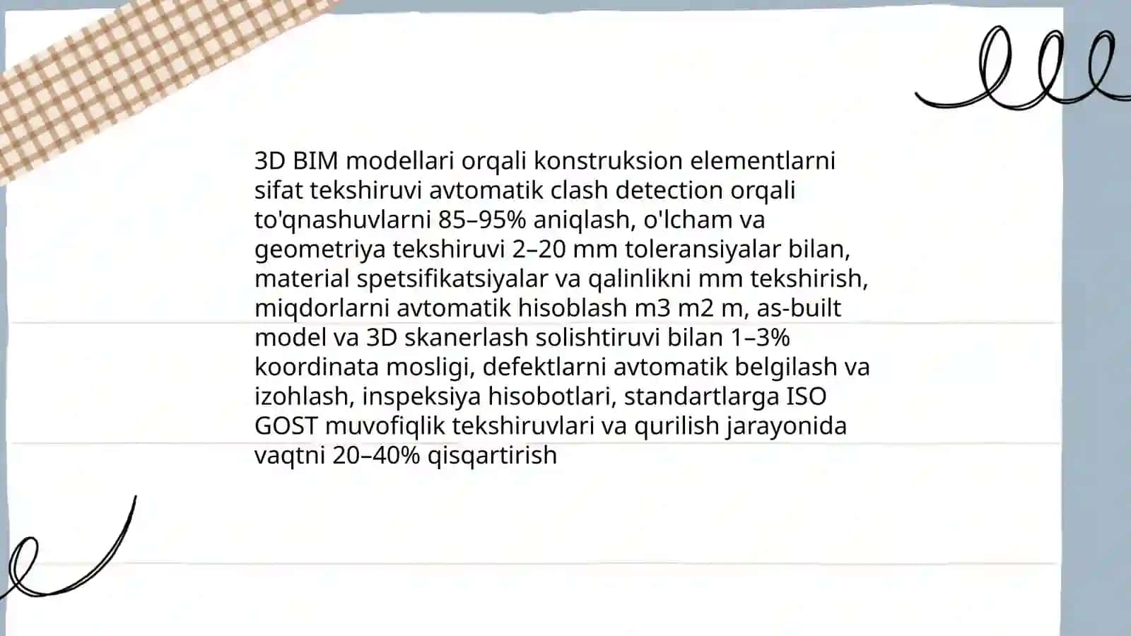 Yoʻl qurilishida BIM va GIS integratsiyasi 4