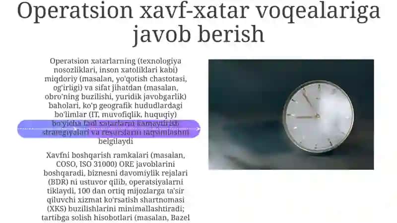 Operatsion risklar va ularni boshqarish 4