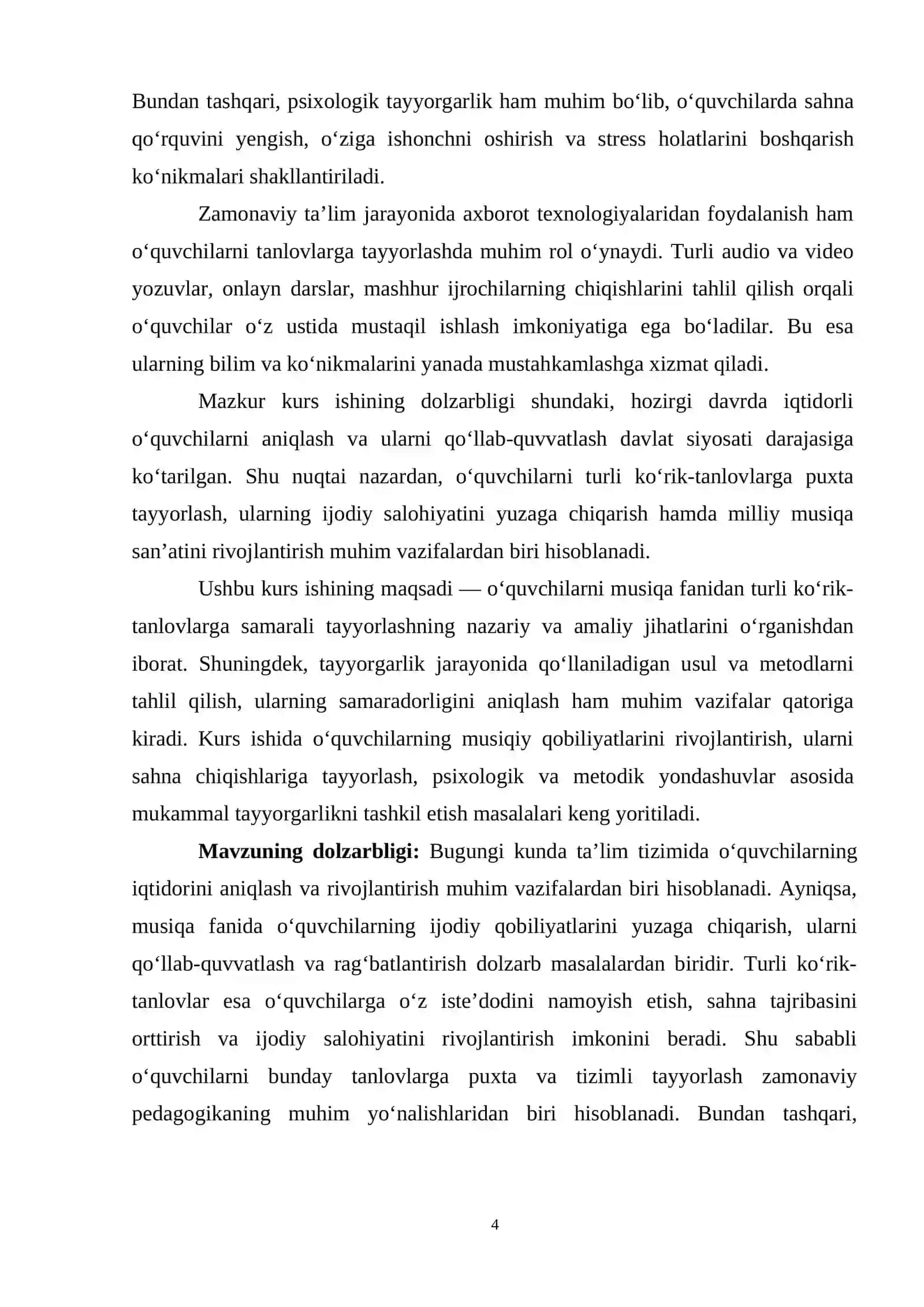 O‘quvchilarni turli ko‘rik-tanlovlarga tayyorlash 4