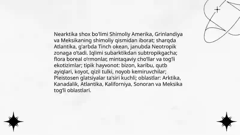 Zoogeografik shox bolimlari va uning oblastlari 4