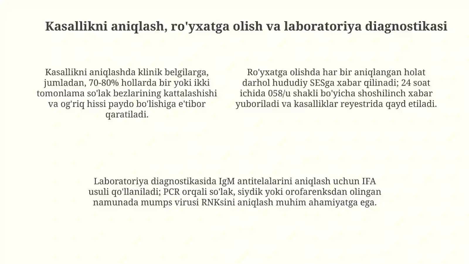 Epidemik parotitda epidemiologik nazoratni tashkillashtirish 4
