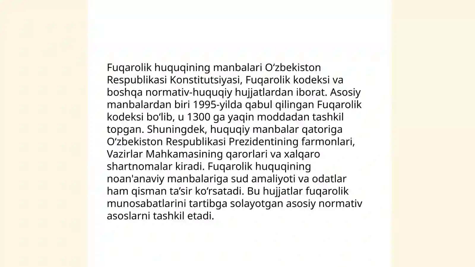 Fuqarolik huquqining tizimi va uning fan sifatida rivojlanishi 4