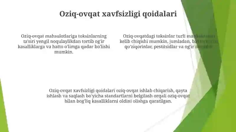 Toksinlarni kelib chiqishi oziq-ovqat mahsulotlariga tasirini aniqlash 4