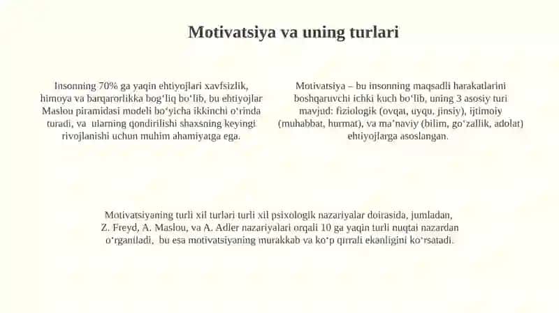 Shaxs rivojlanishining individualik xususiyatlari va uning roli 4