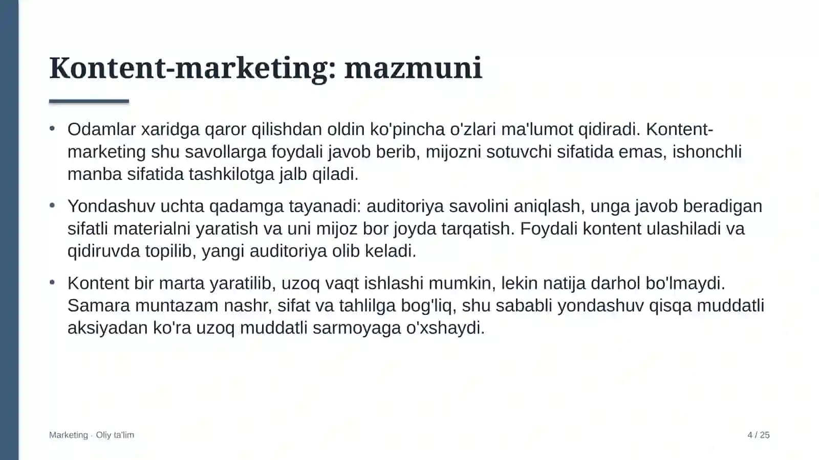 Asalarichilikda kontent-marketing 4