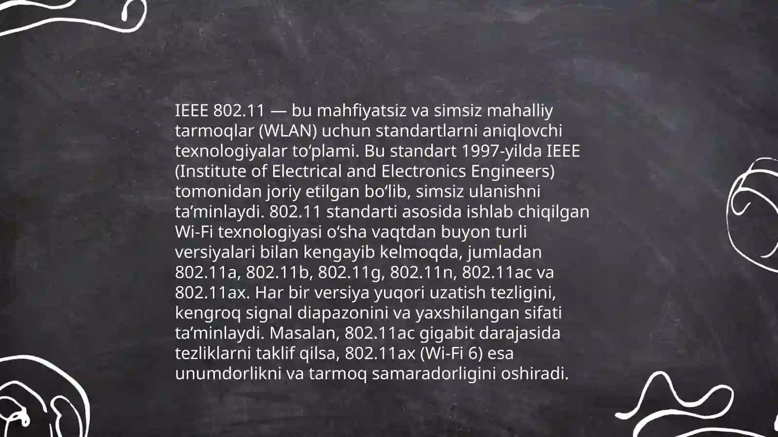 Kompyuter tarmoqlarining IEEE standartlari 4
