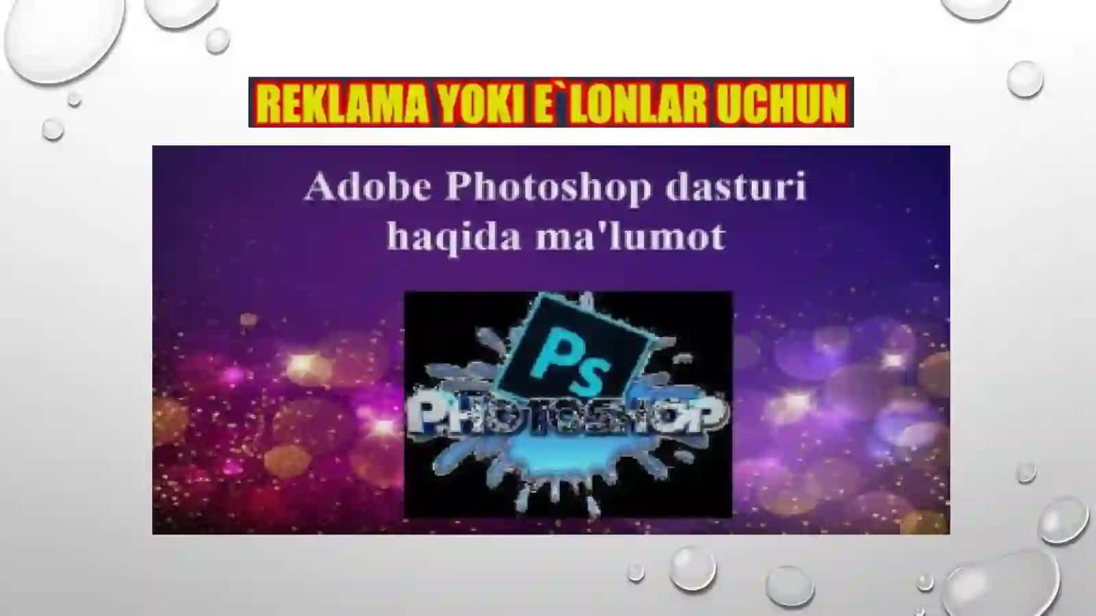 Adobe Photoshop da reklama va paketlar yaratish 4