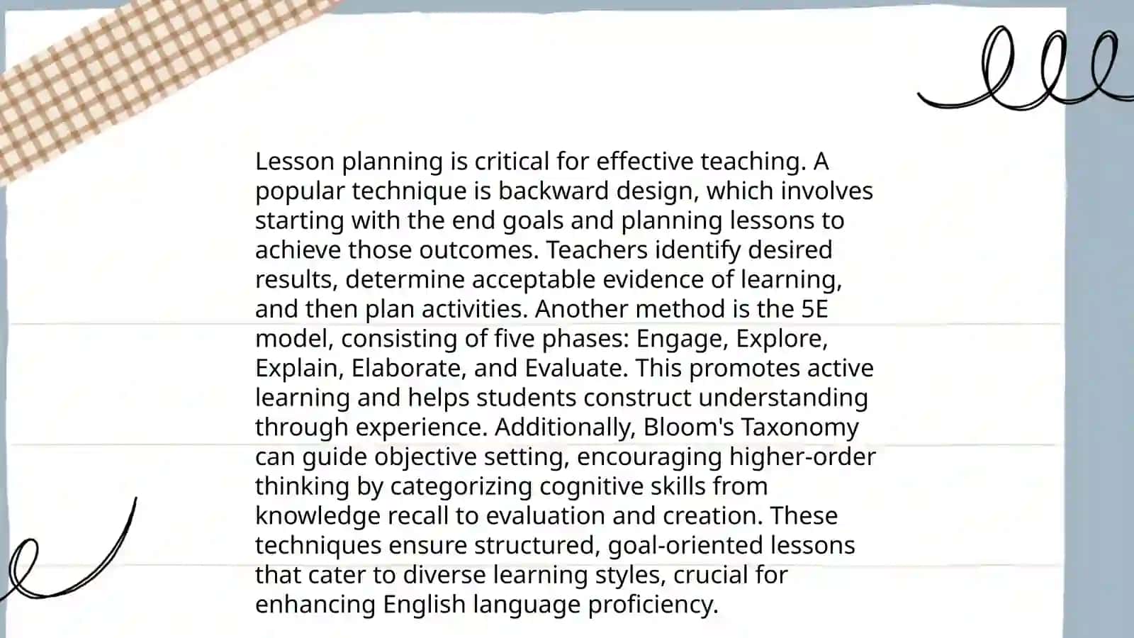 Teaching practice 4