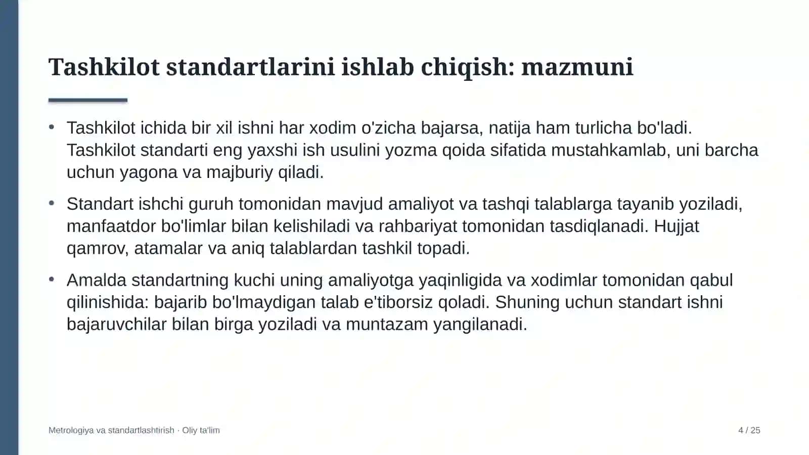 Korrupsiyaga qarshi kurashish organlarida tashkilot standartlarini ishlab chiqish 4