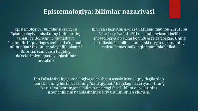 Inson Falsafasi 4