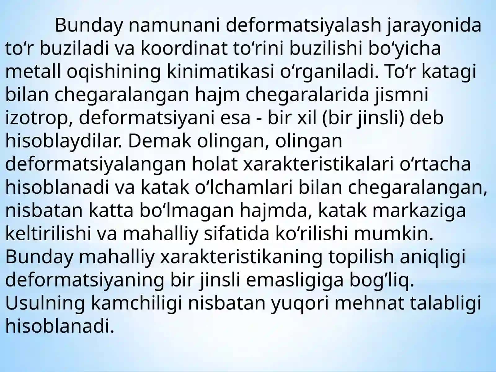 Metallarni bosim bilan ishlash nazariyasi 4