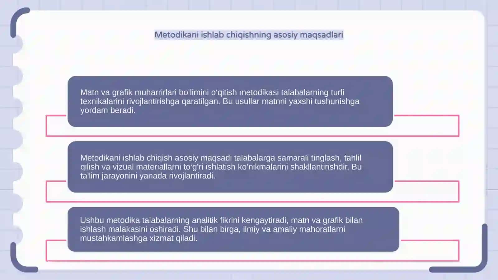 Matnvagrafik muharrirlariboʼliminioʼqitishmetodikasi 4