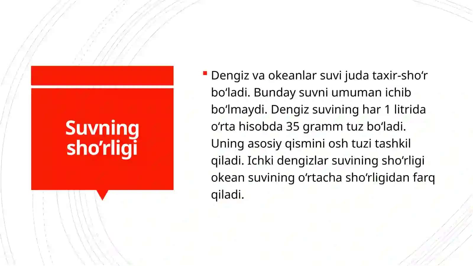 Okean suvining xususiyatlari 4