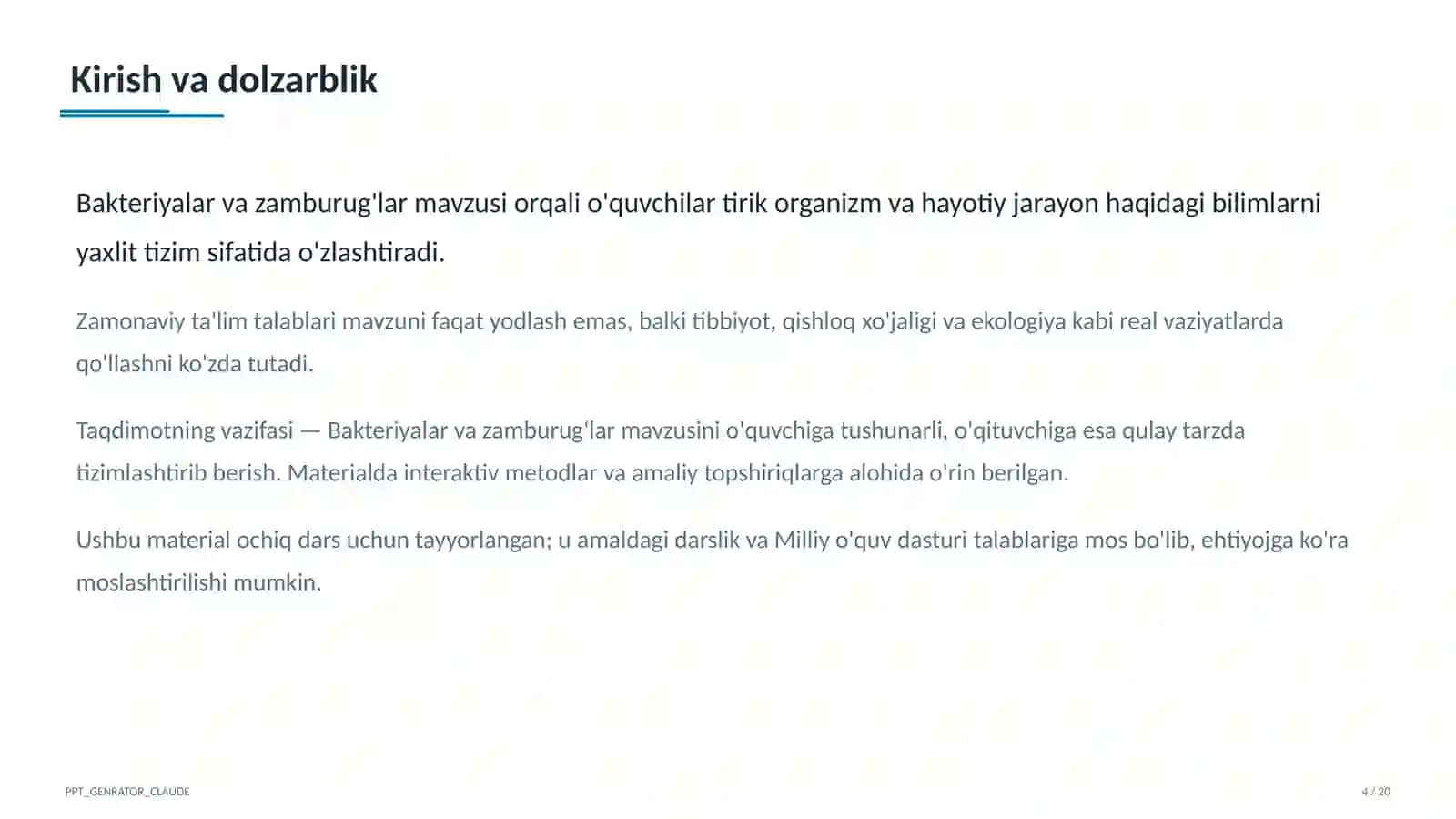 Bakteriyalar va zamburug'lar (6-sinf) 4