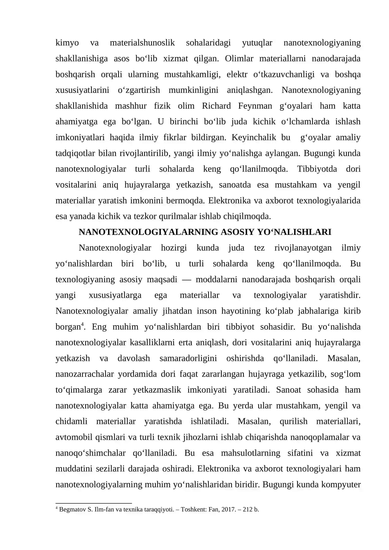 ILMIY BILIMLAR RIVOJI VA ULARNING NANOTEXNOLOGIYALARDAGI O‘RNI 4