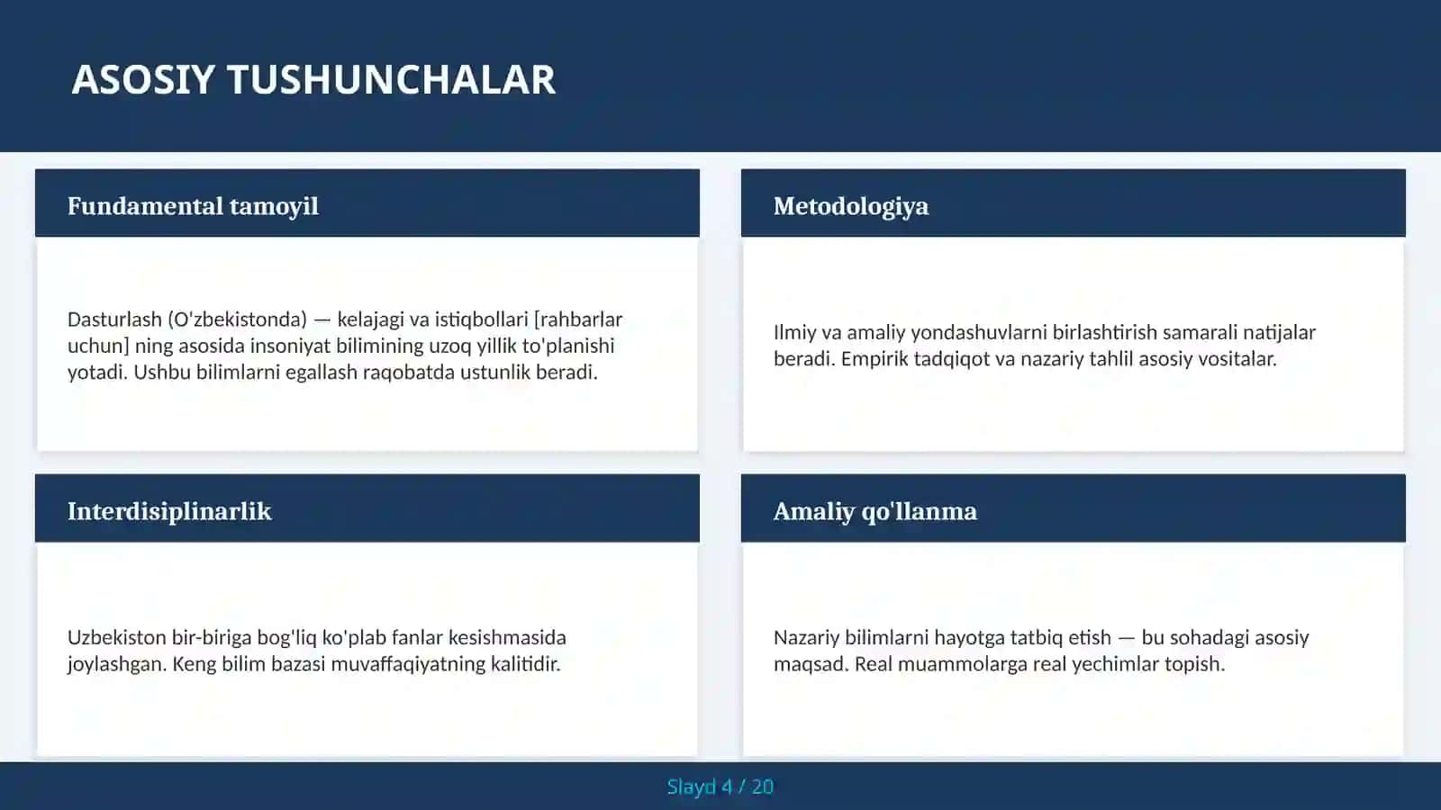 Dasturlash (O'zbekistonda) — kelajagi va istiqbollari [rahbarlar uchun] 4