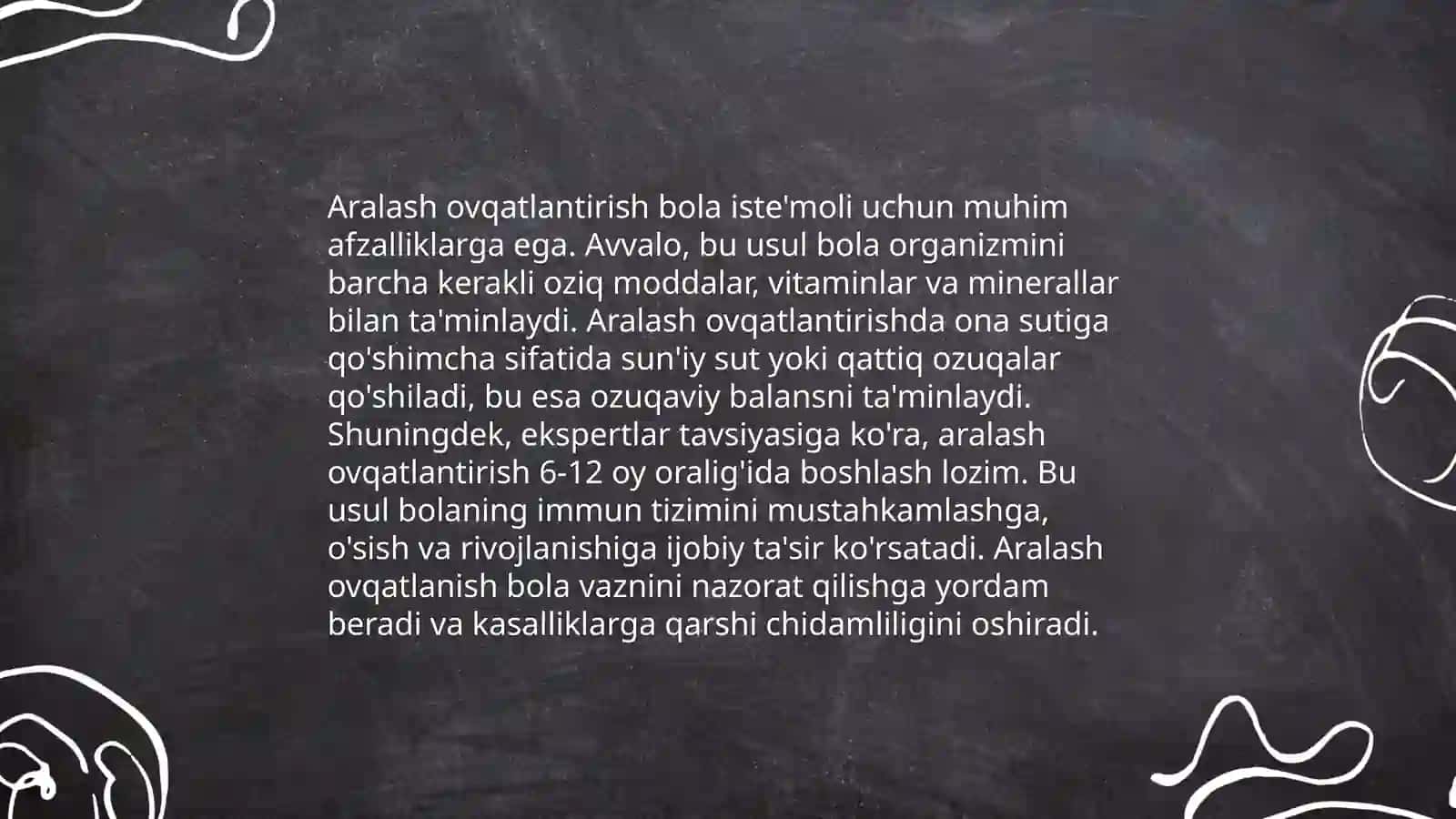 Aralash ovqatlantirish haqida tushuncha 4