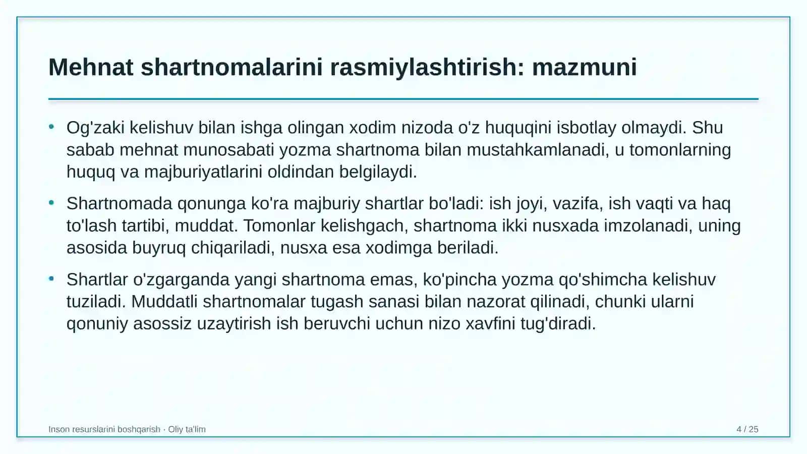 Yem-xashak yetishtirishda mehnat shartnomalarini rasmiylashtirish 4