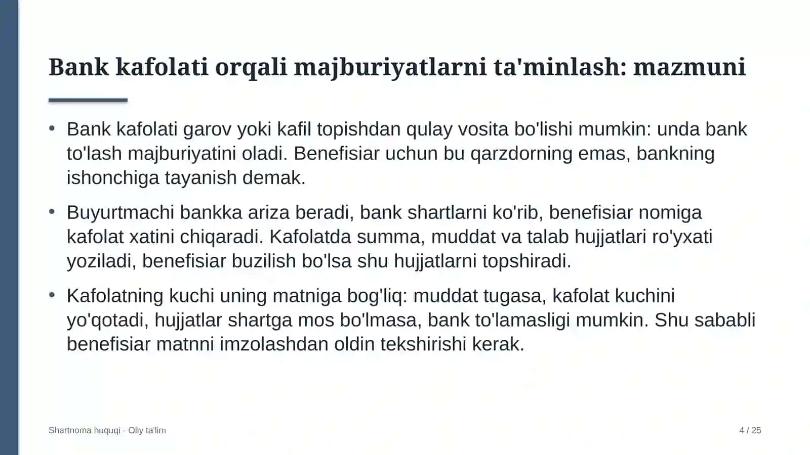 mineral o'g'itlar ishlab chiqarishda bank kafolati orqali majburiyatlarni ta'minlash 5789 4