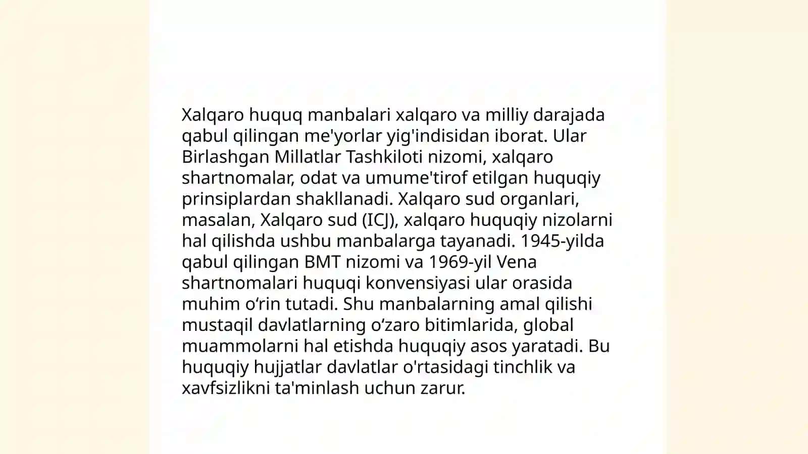 Xalqaro huquq tamoyillari 4