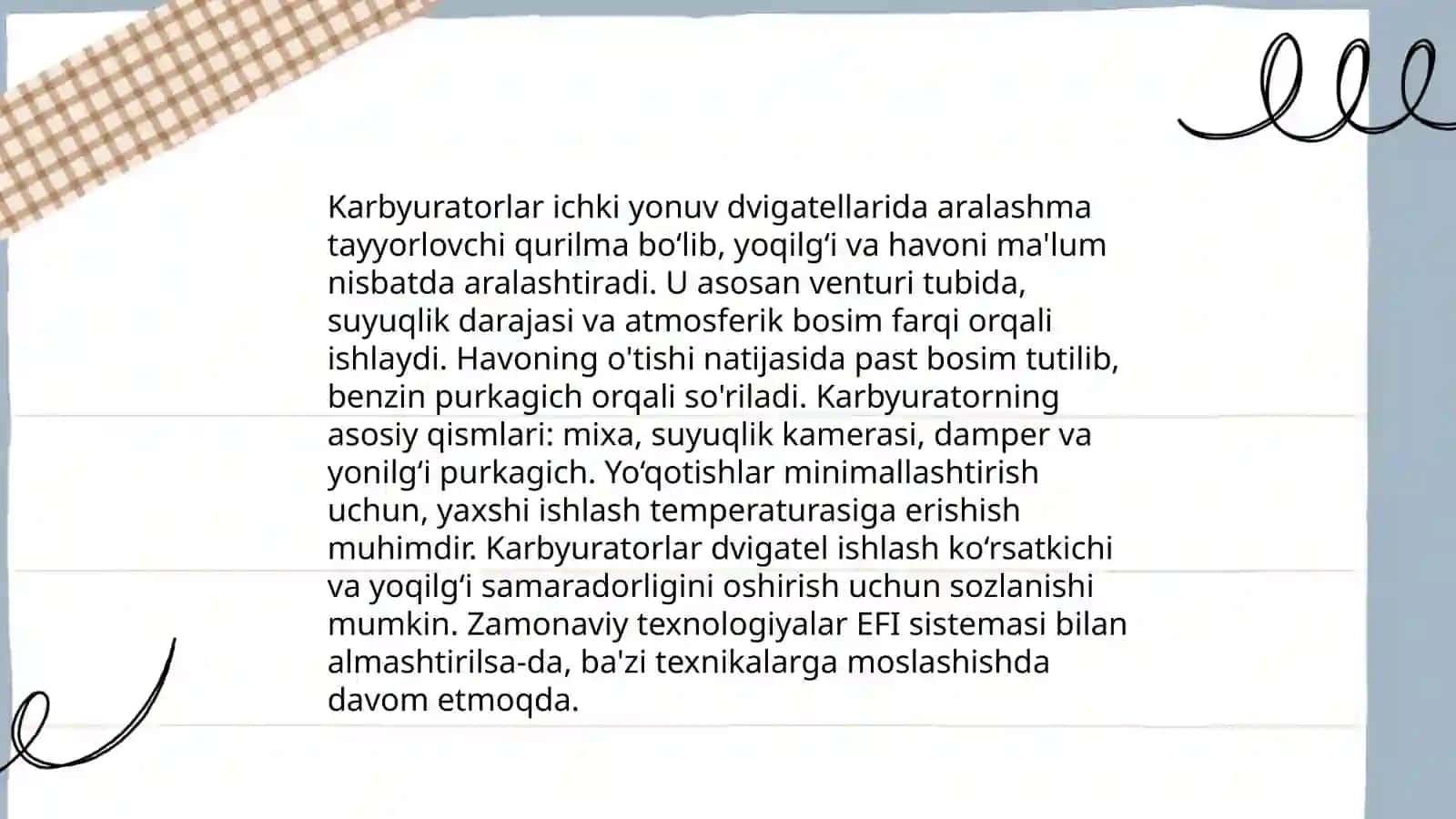 Yonilg'i taqsimlash tizimlari 4