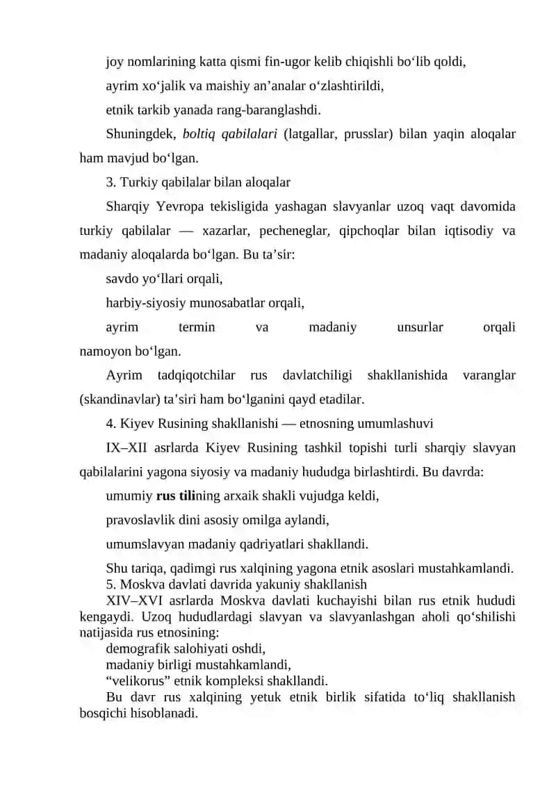 Rus xalqlari etnalogiyasi 4