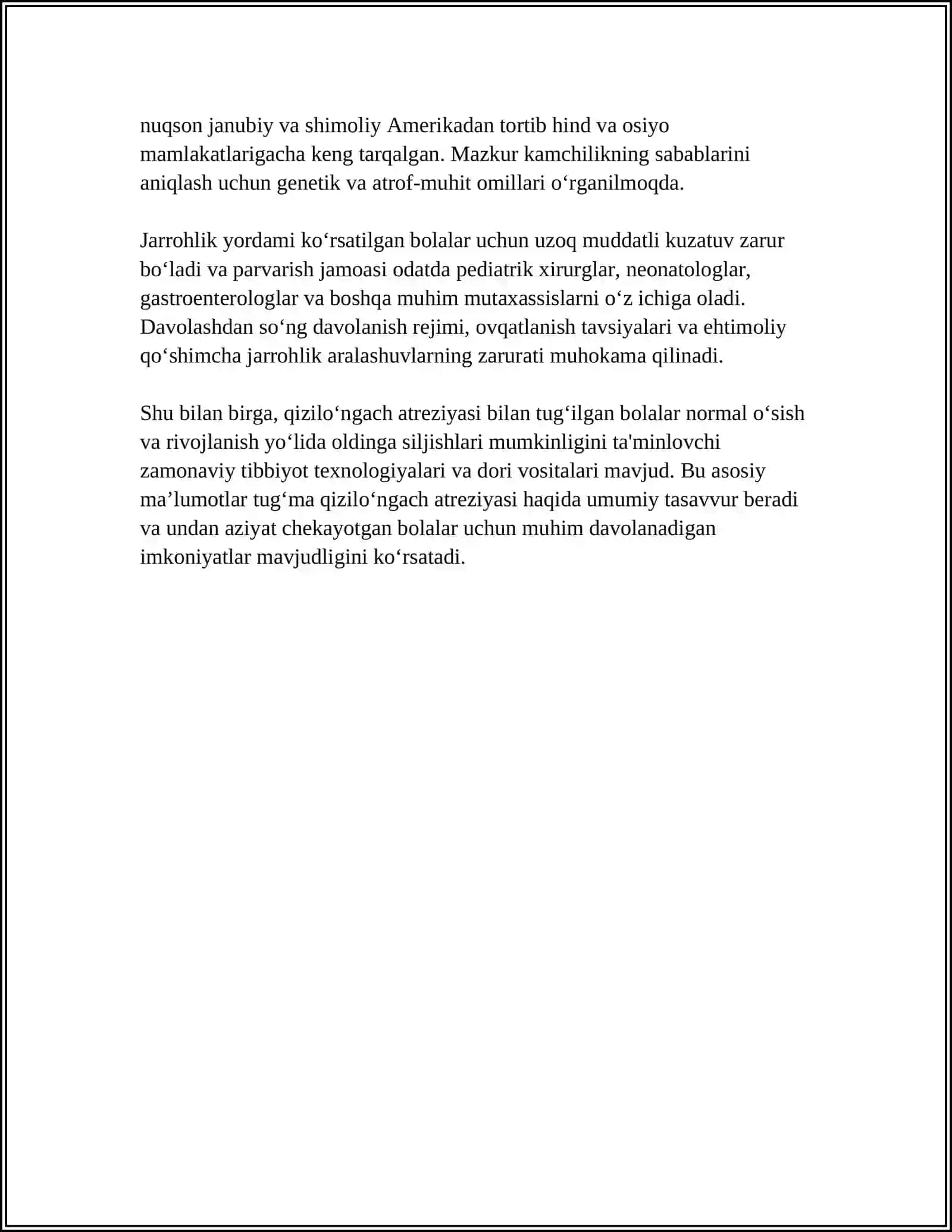 QIZILOʻNGACHNING TUGʻMA VA ORTTIRILGAN NUQSONLARI XIRURGIYASI 4