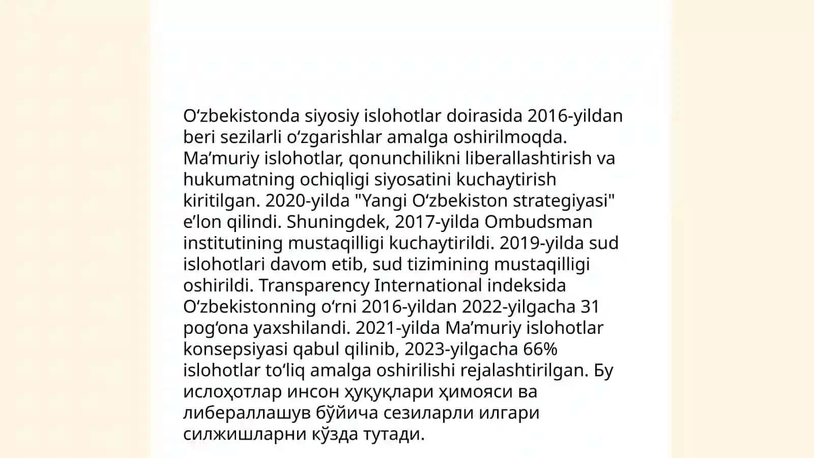 O‘zbekiston Mustaqillikka Erişgat Zamin Yaratuvchi Shart-sharoitlar 4