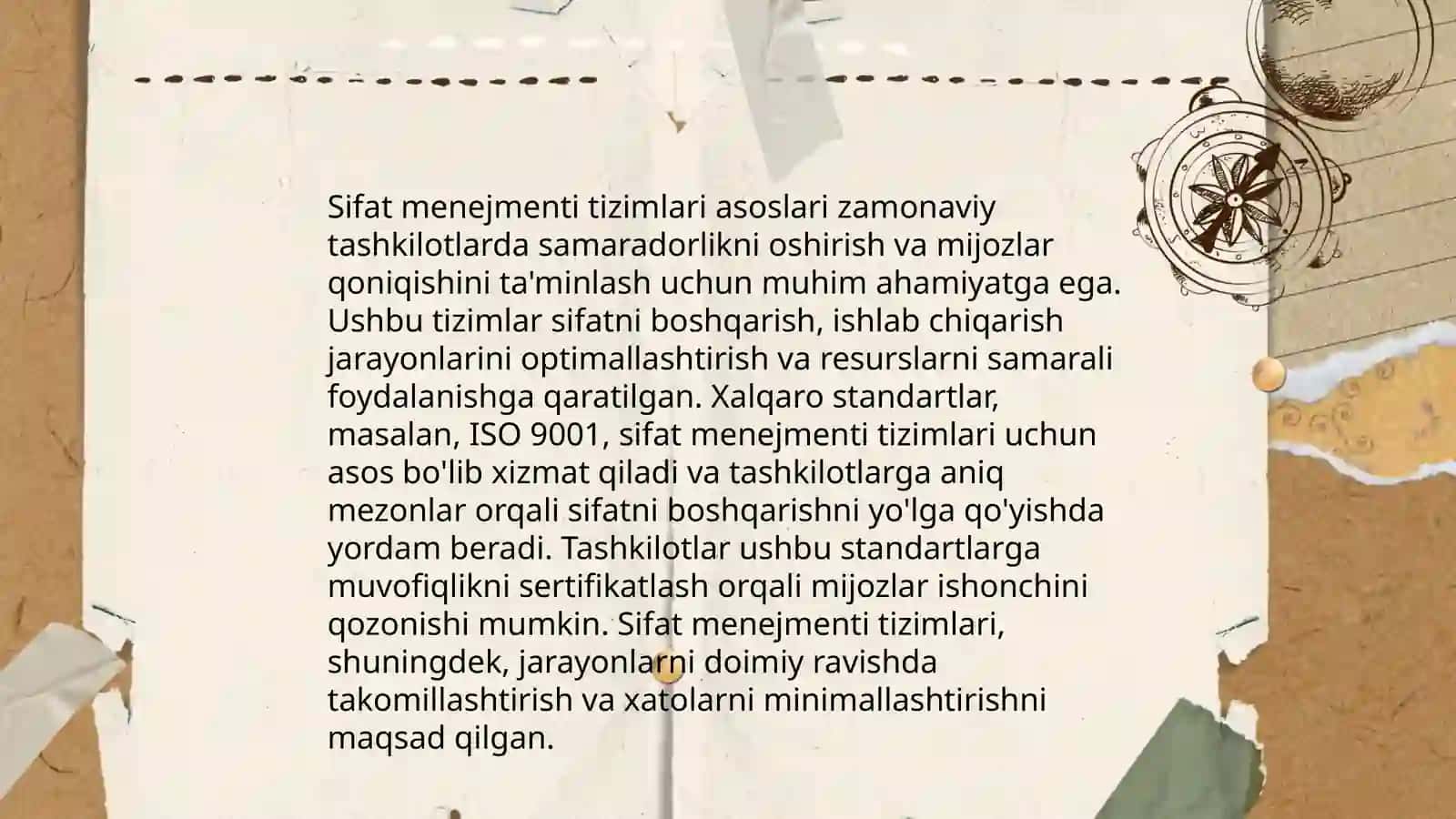 Sifat menejmenti tizimlarini baholash 4
