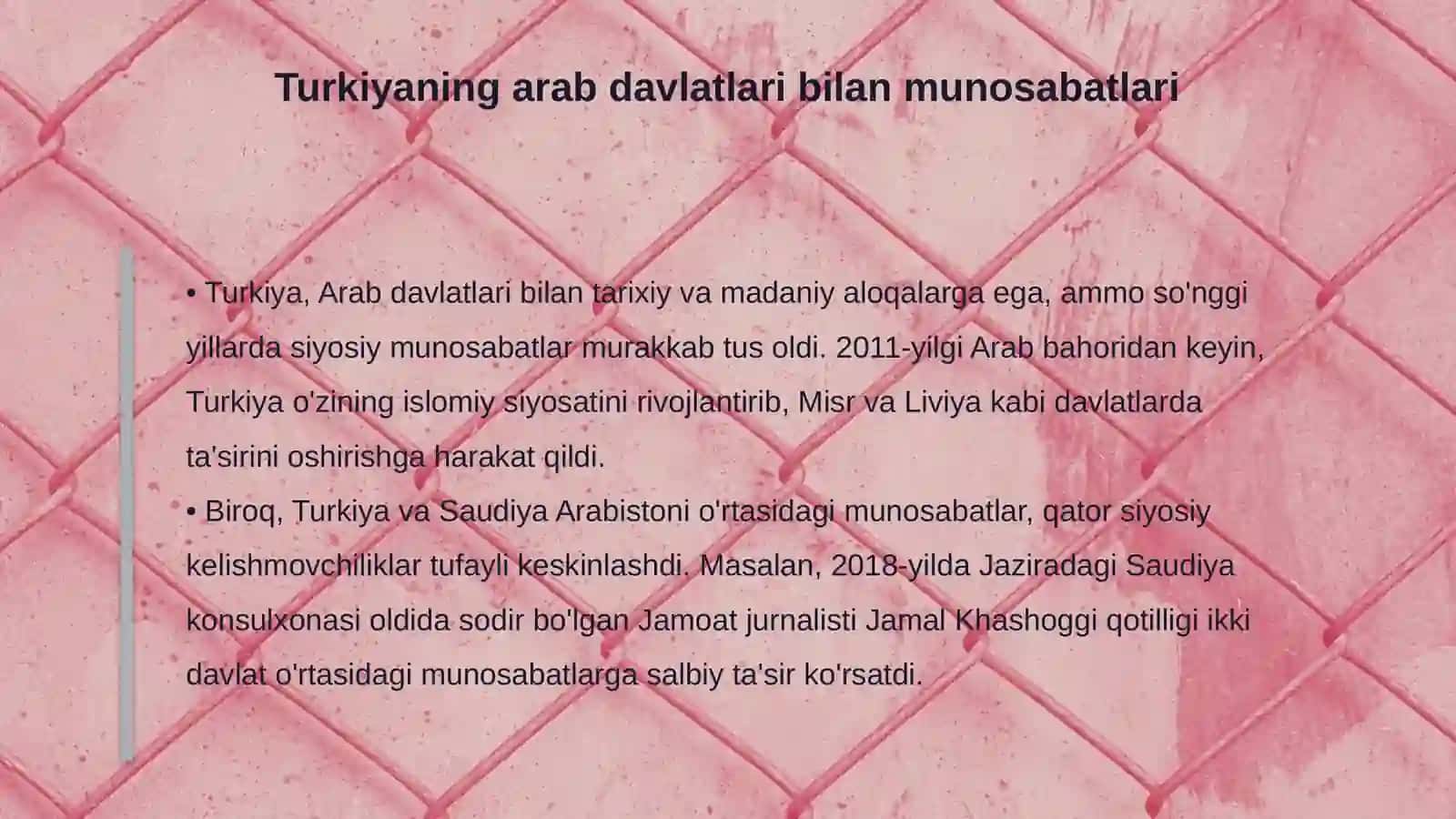 Arab davlatlari va Turkiya tashqi siyosiy faoliyati 4