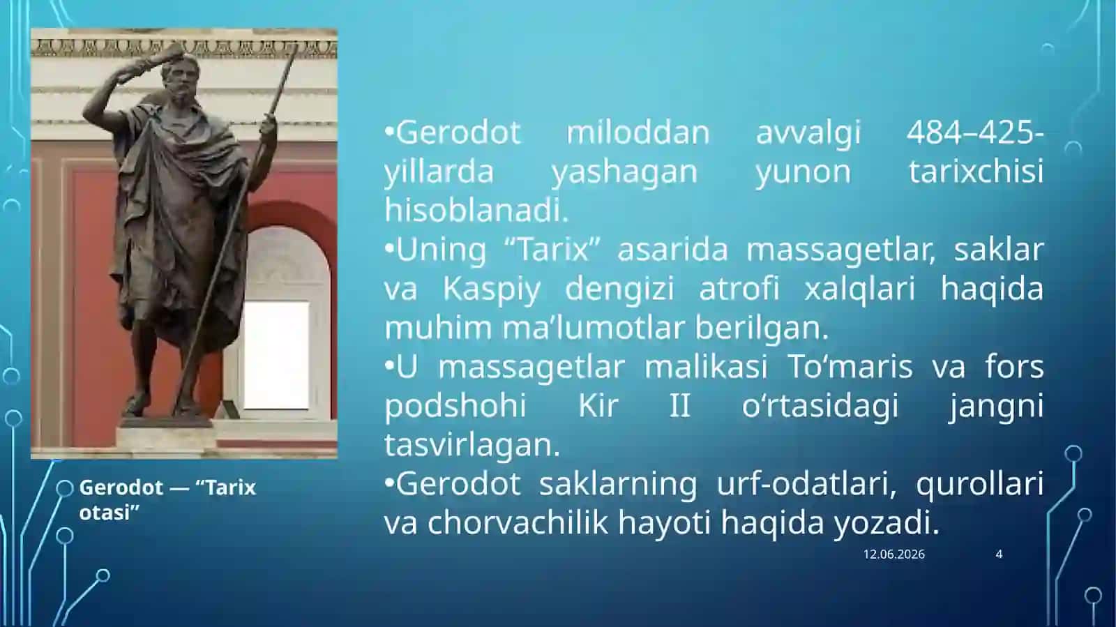 Qadimgi Yunon va Rim mualliflarining O‘rta Osiyo haqidagi ma’lumotlari 4