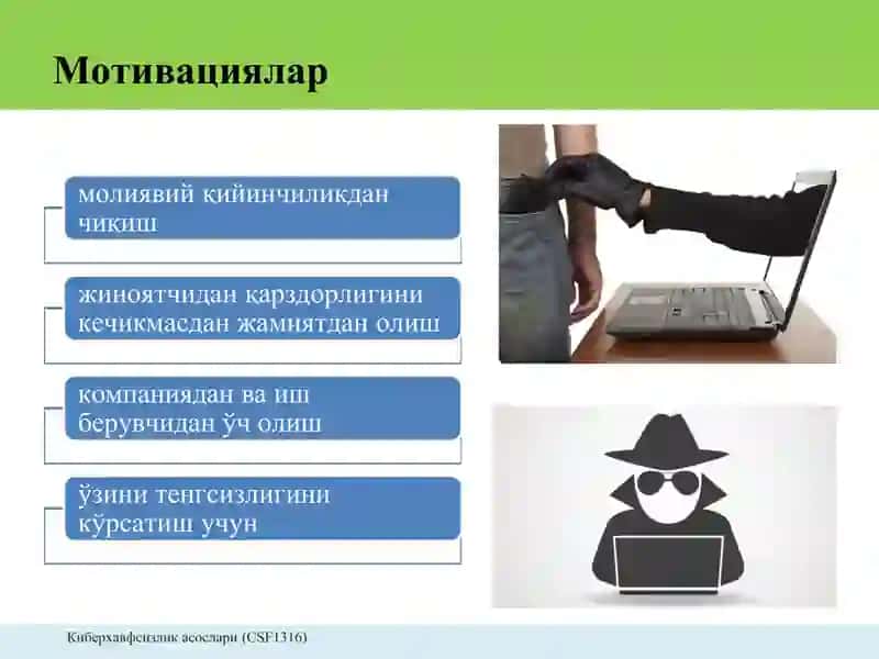 Кибержиноятлар,киберқонунларва киберэтика 4