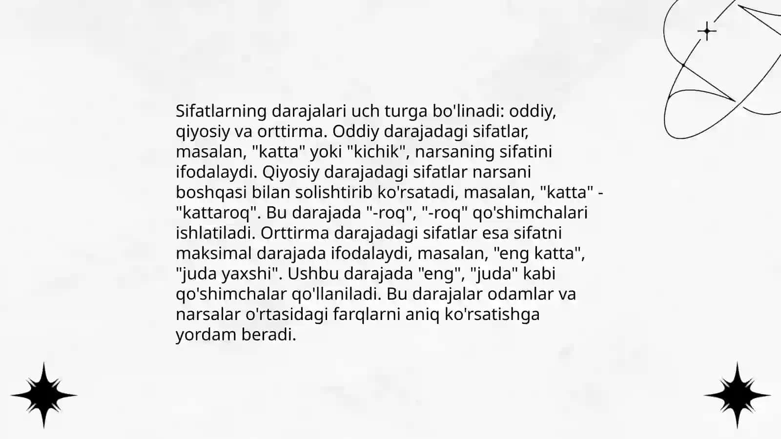 Sifatlarning turlari 4