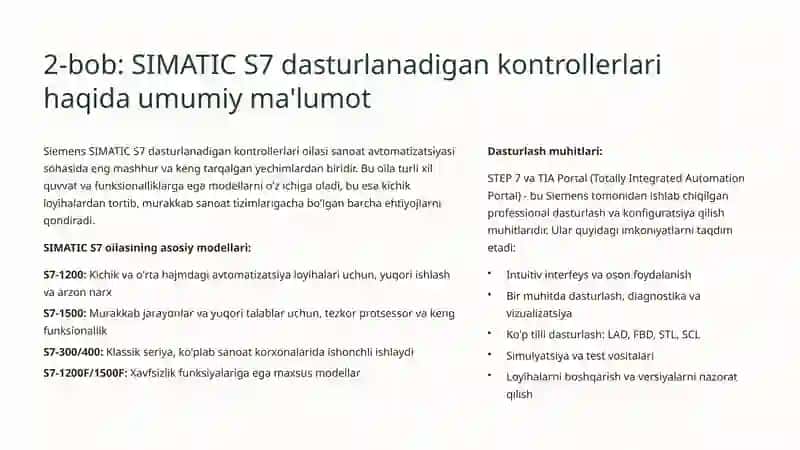 Control System Toolbox va SIMATIC S7: Avtomatik boshqarishning kelajagi 4