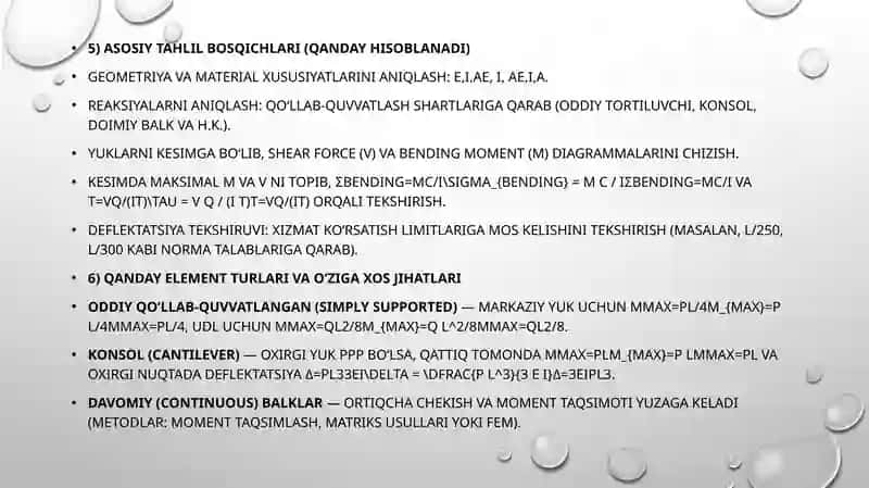 Egiluvchi elementlar 4