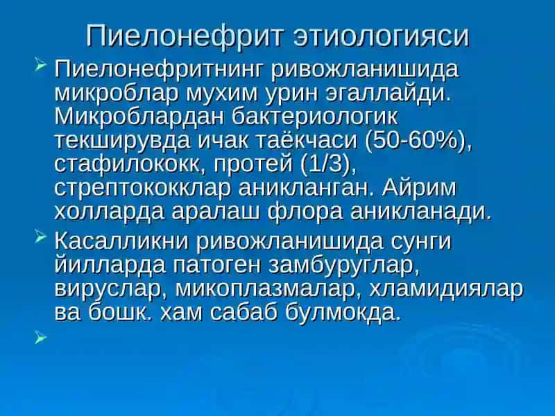 Болаларда пиелонефритлар 4