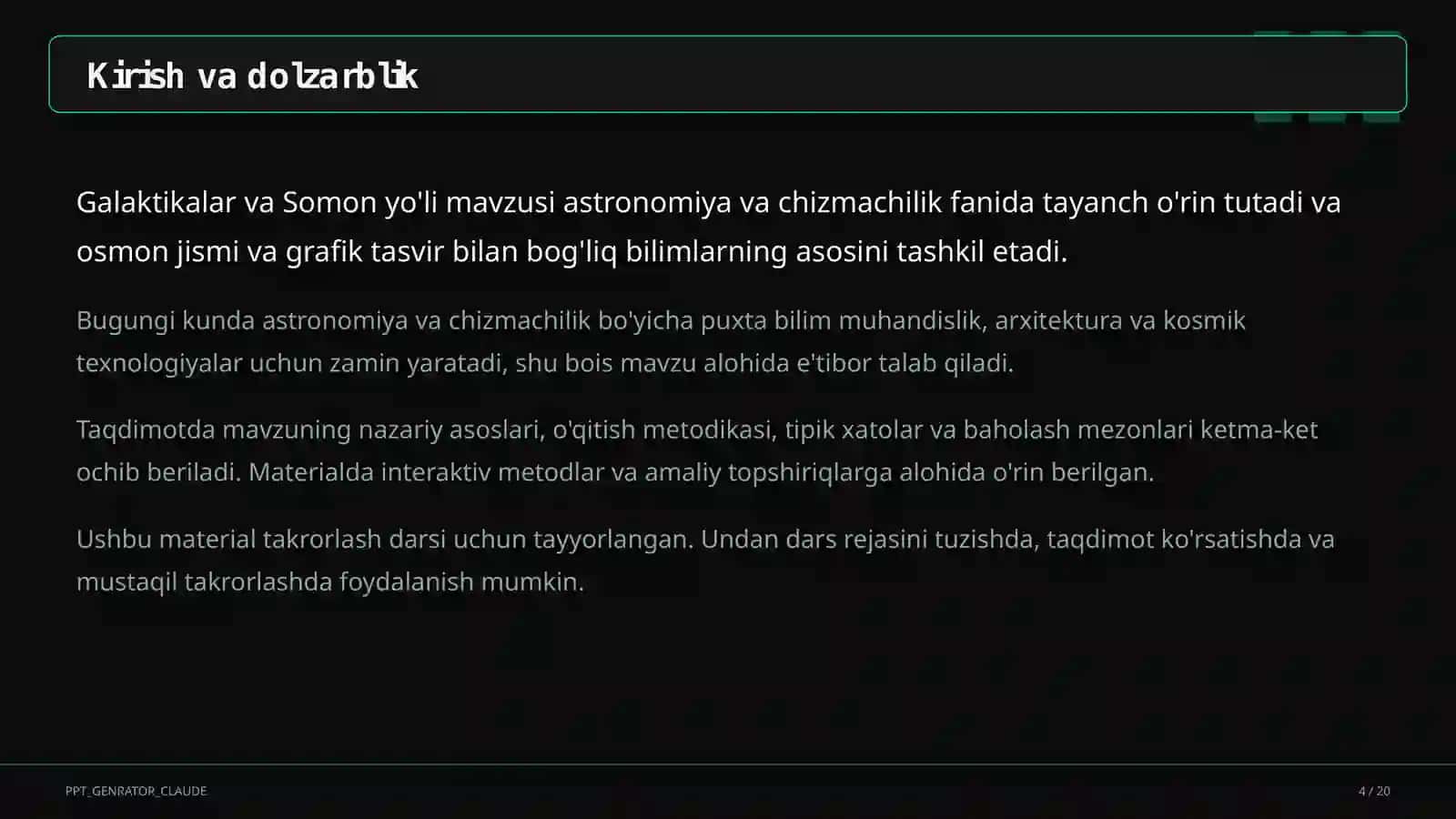 Galaktikalar va Somon yo'li (11-sinf) 4