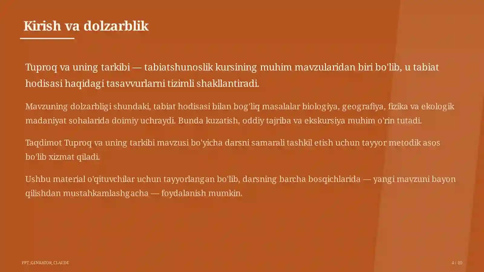 Tuproq va uning tarkibi (2-sinf) 4
