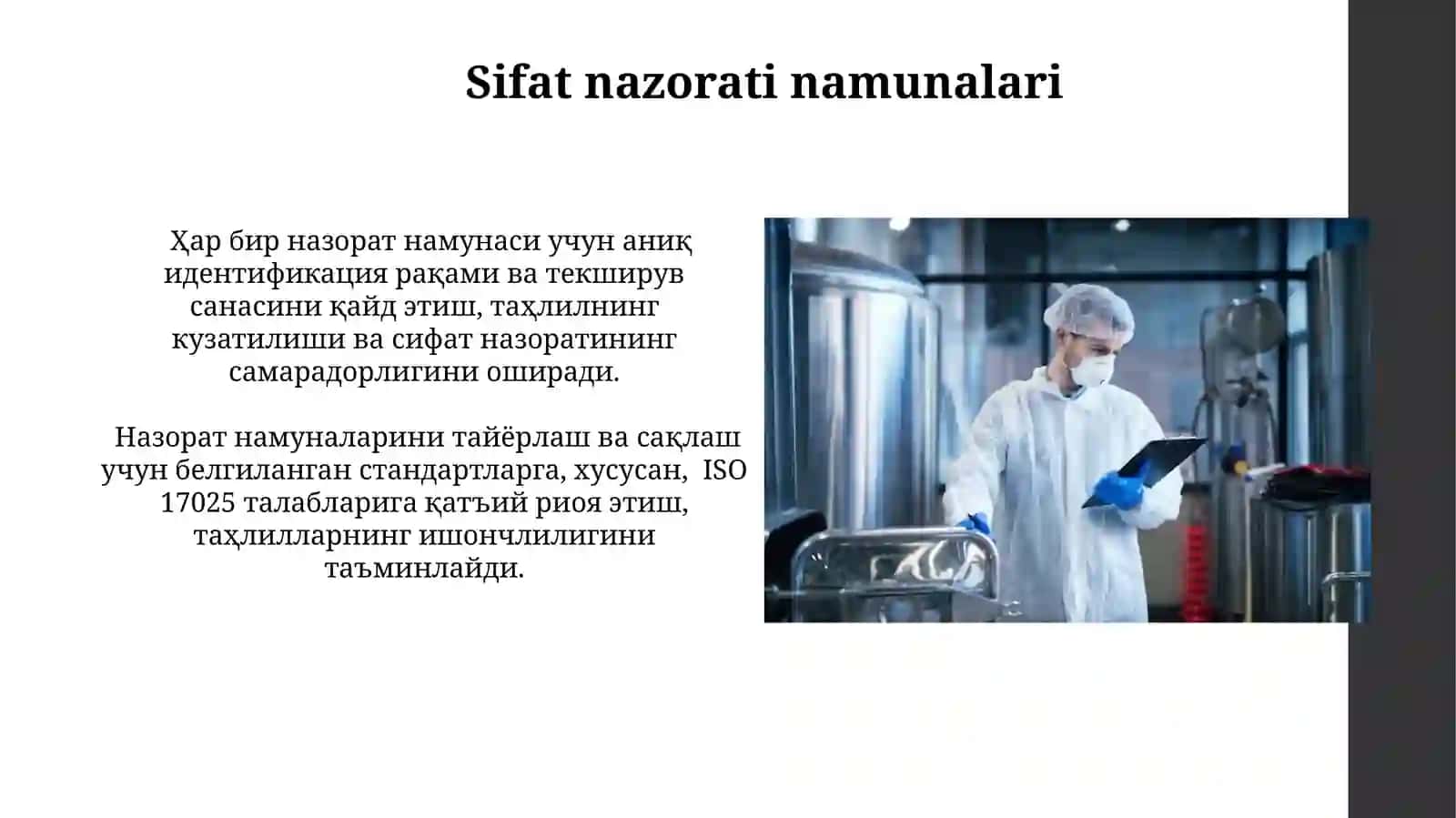 Laboratoriya Tadqiqotlarining Sifat Nazorati Tizimlari 4