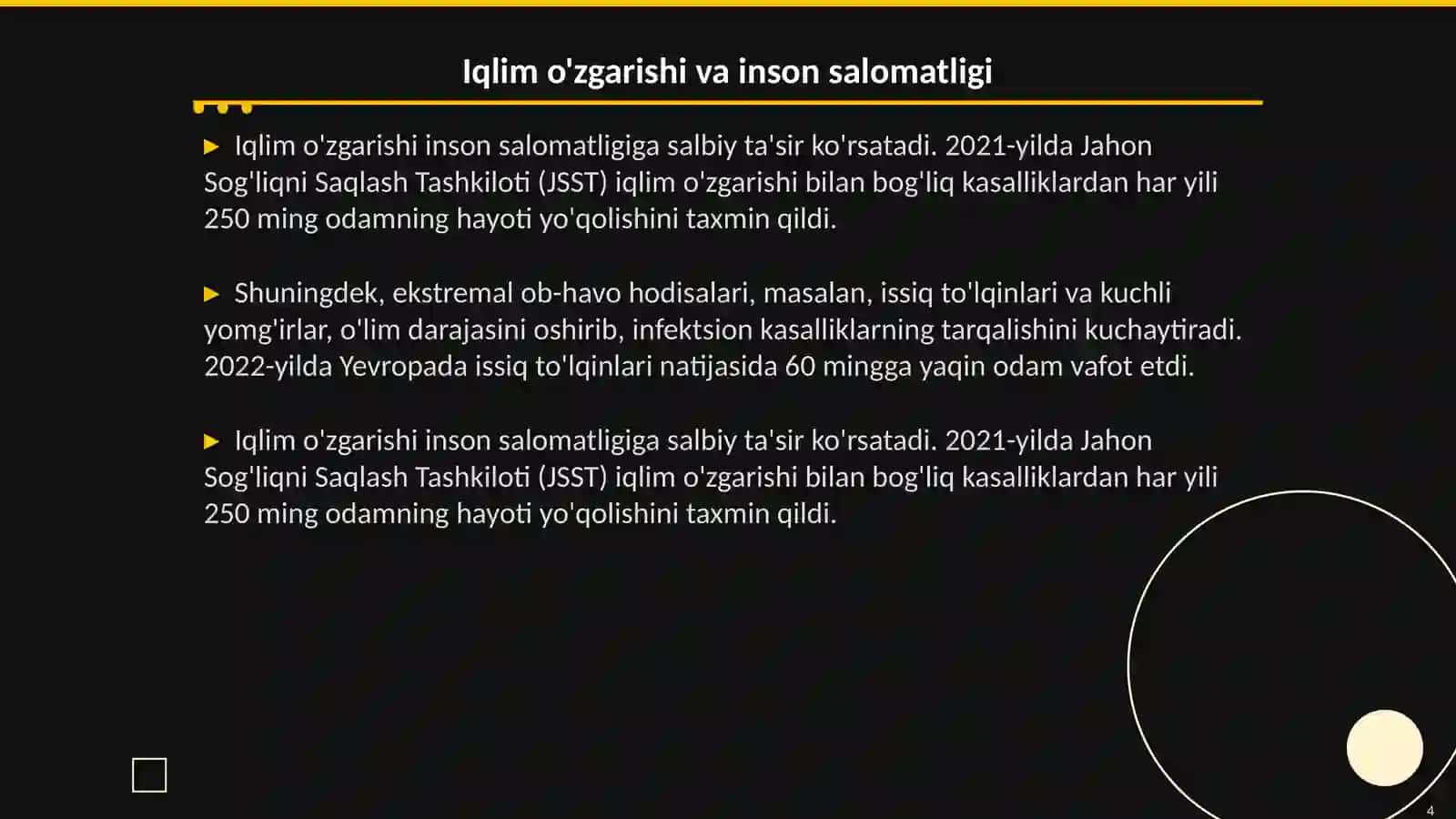 Iqlim o’zgarishi va ekologik moslashuv 4