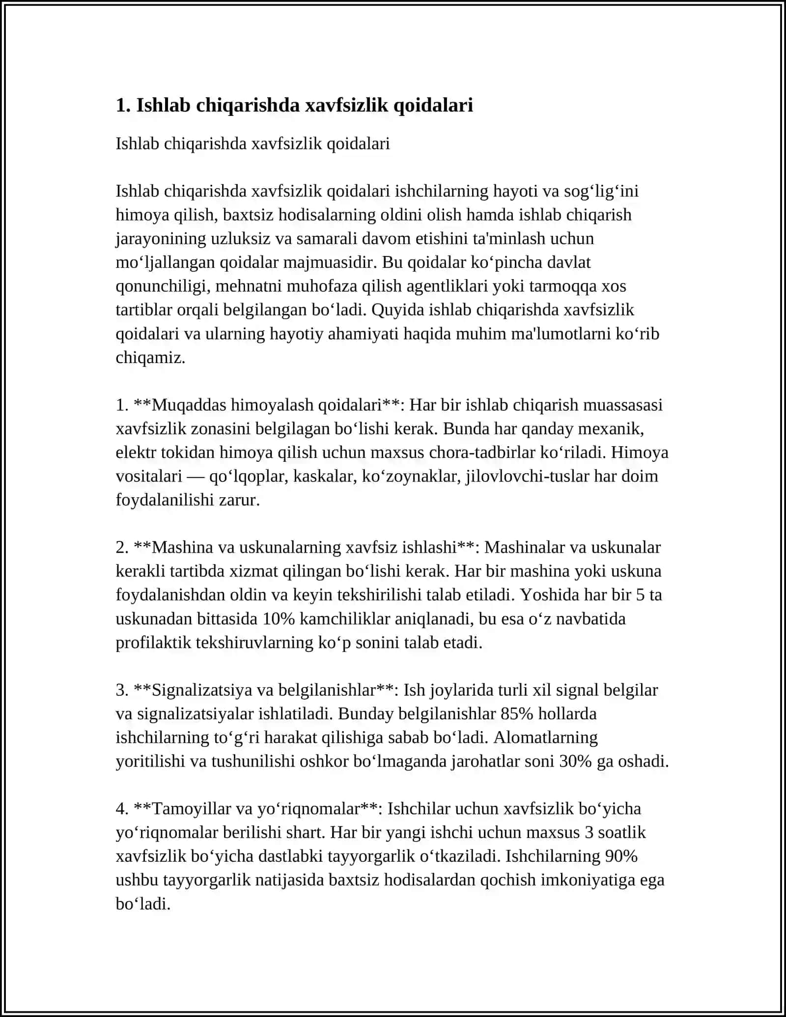 ISHLAB CHIQARISHDA SODIR BO'LAYOTGAN BAXTSIZ HODISALAR VA KASB KASALLIGI 4