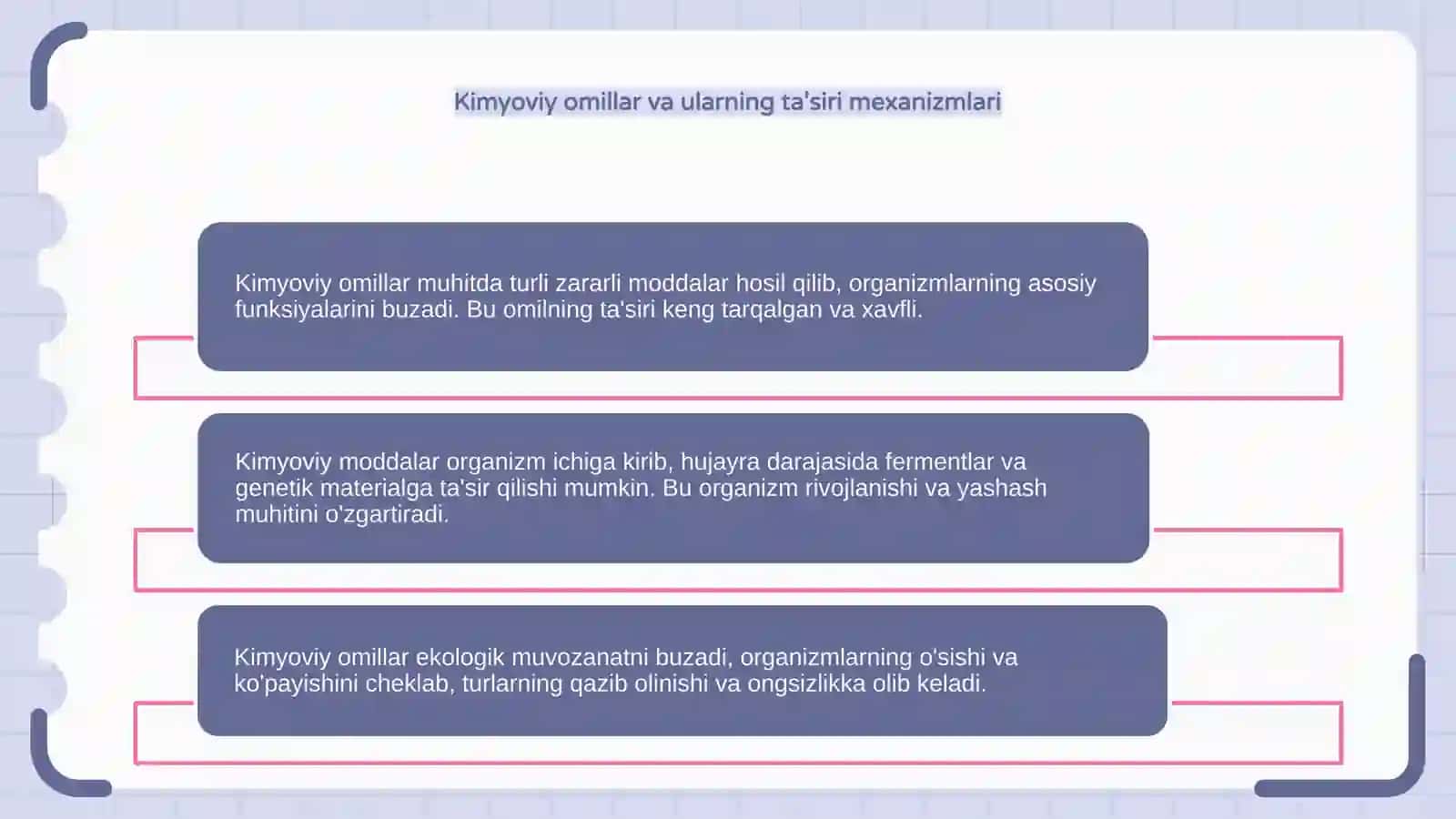 Turli ekologik omillarning tirik organizmlarga ta'sir etish mexanizmlari 4