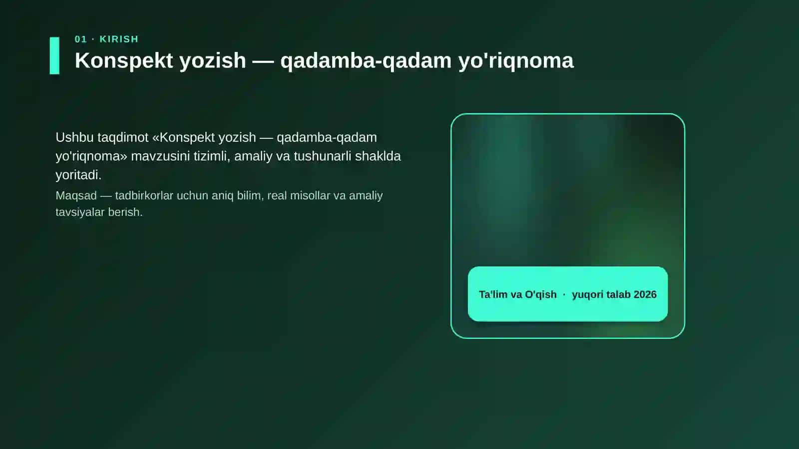 Konspekt yozish — qadamba-qadam yo'riqnoma 4