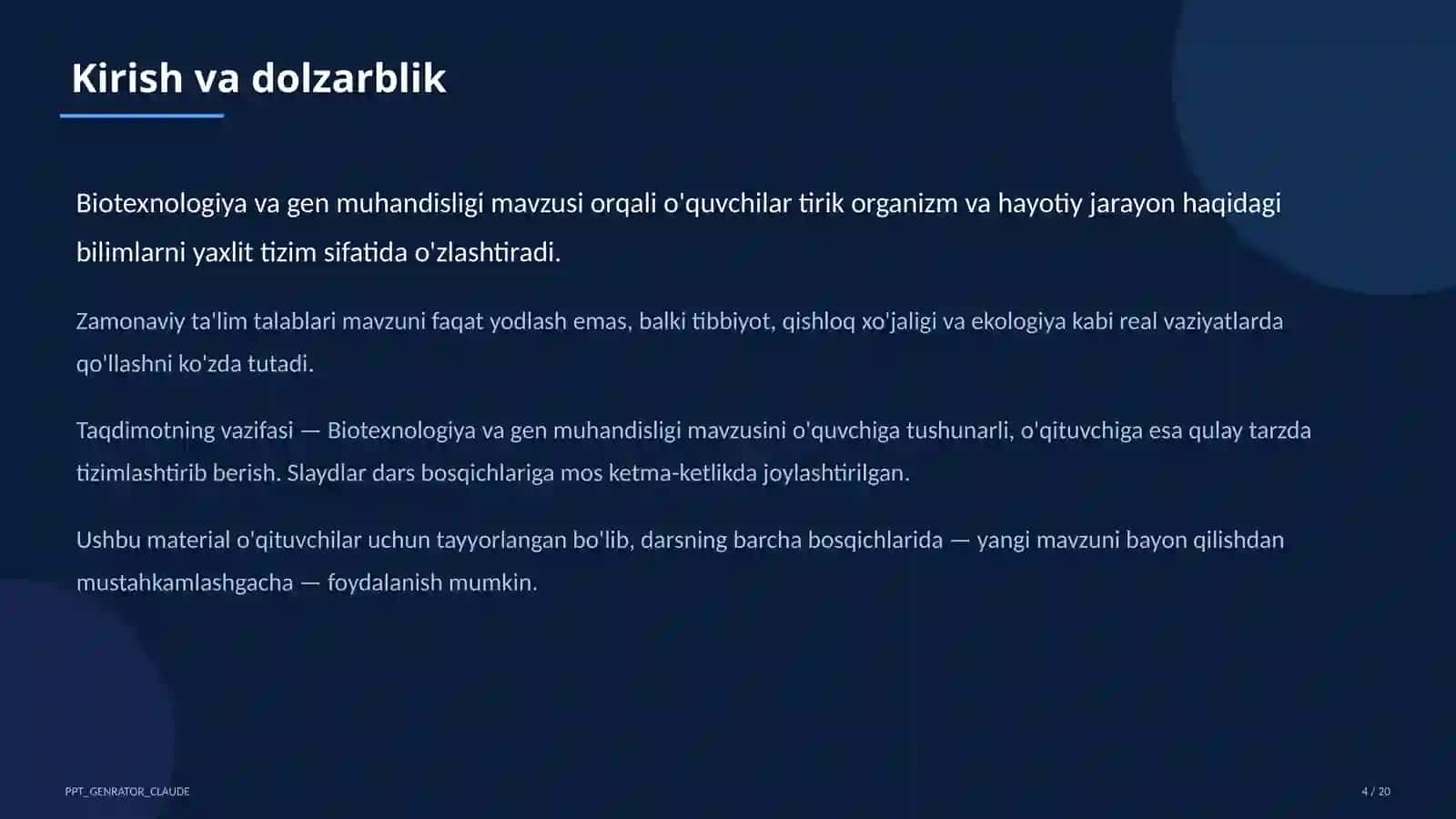 Biotexnologiya va gen muhandisligi (11-sinf) 4