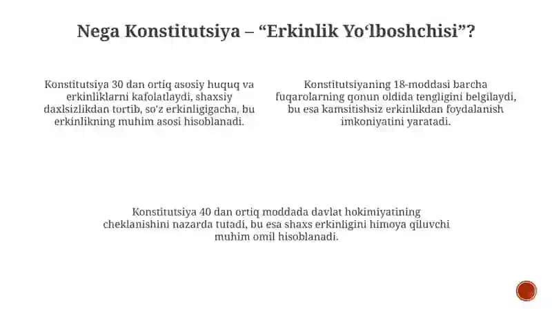 Konstitutsiya—ErkinlikningYo‘lboshchisi 4