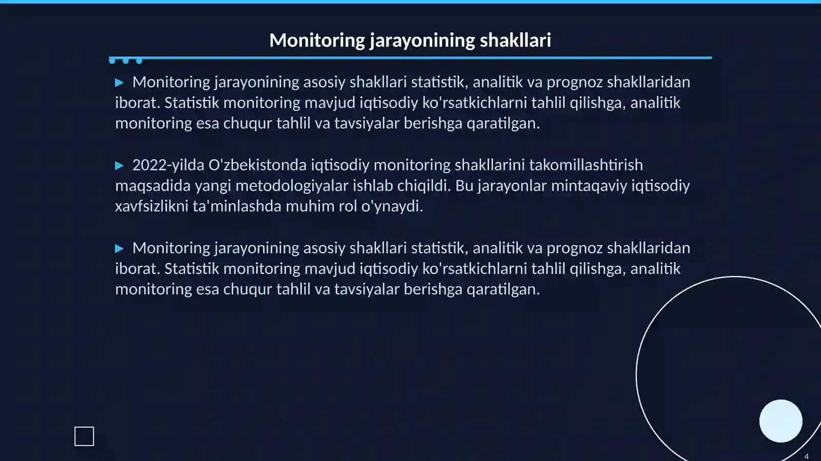 mintaqaviy iqtisodiy xavfsizlik holatini monitoring qilishning asosiy shakl va usullari 4