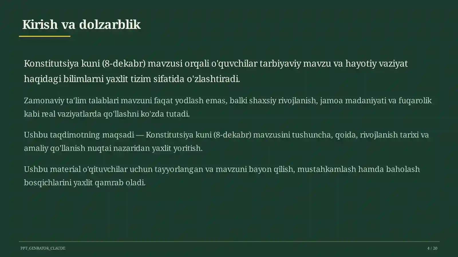 Konstitutsiya kuni (8-dekabr) 4