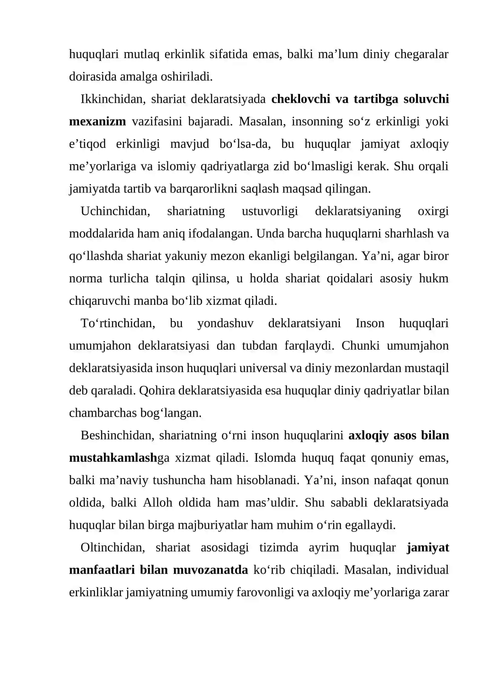 Qohira deklaratsiyasi tarixi va mazmuni 4