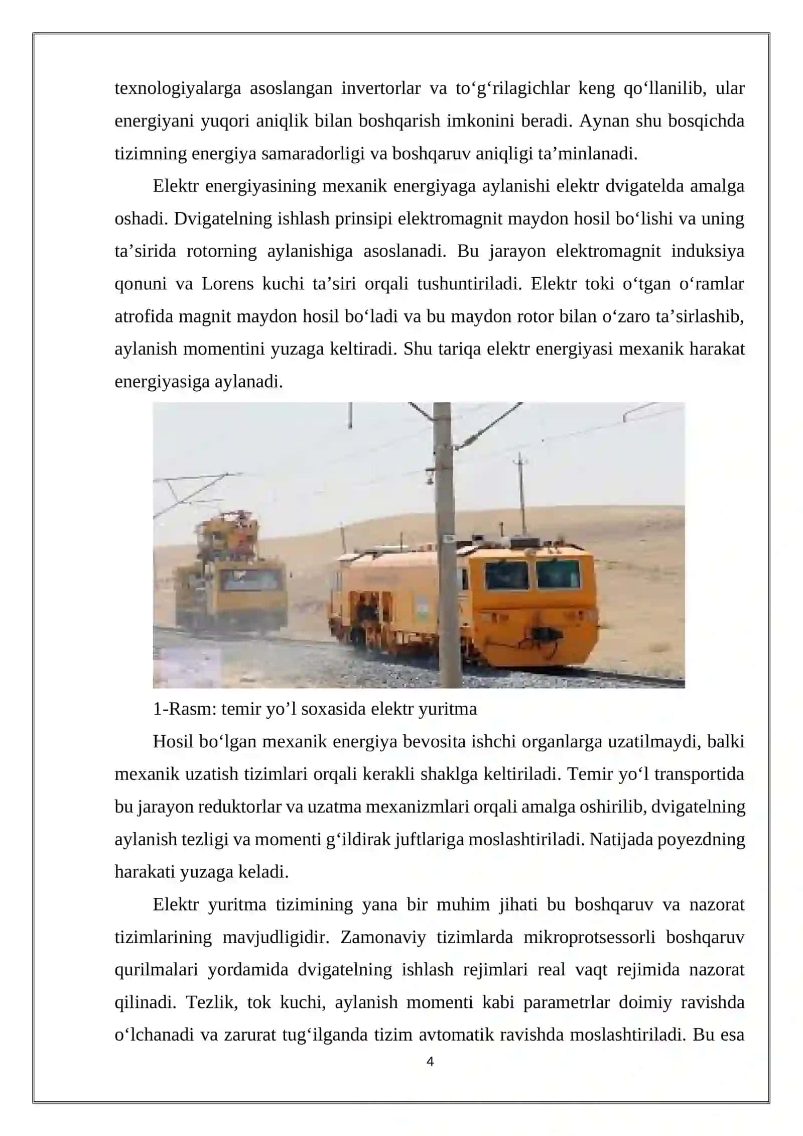 ELEKTR YURITMA VA ELEKTROMEXANIK TIZIMLARNING TASHKI ETUVCHI ELEMENTLARI 4