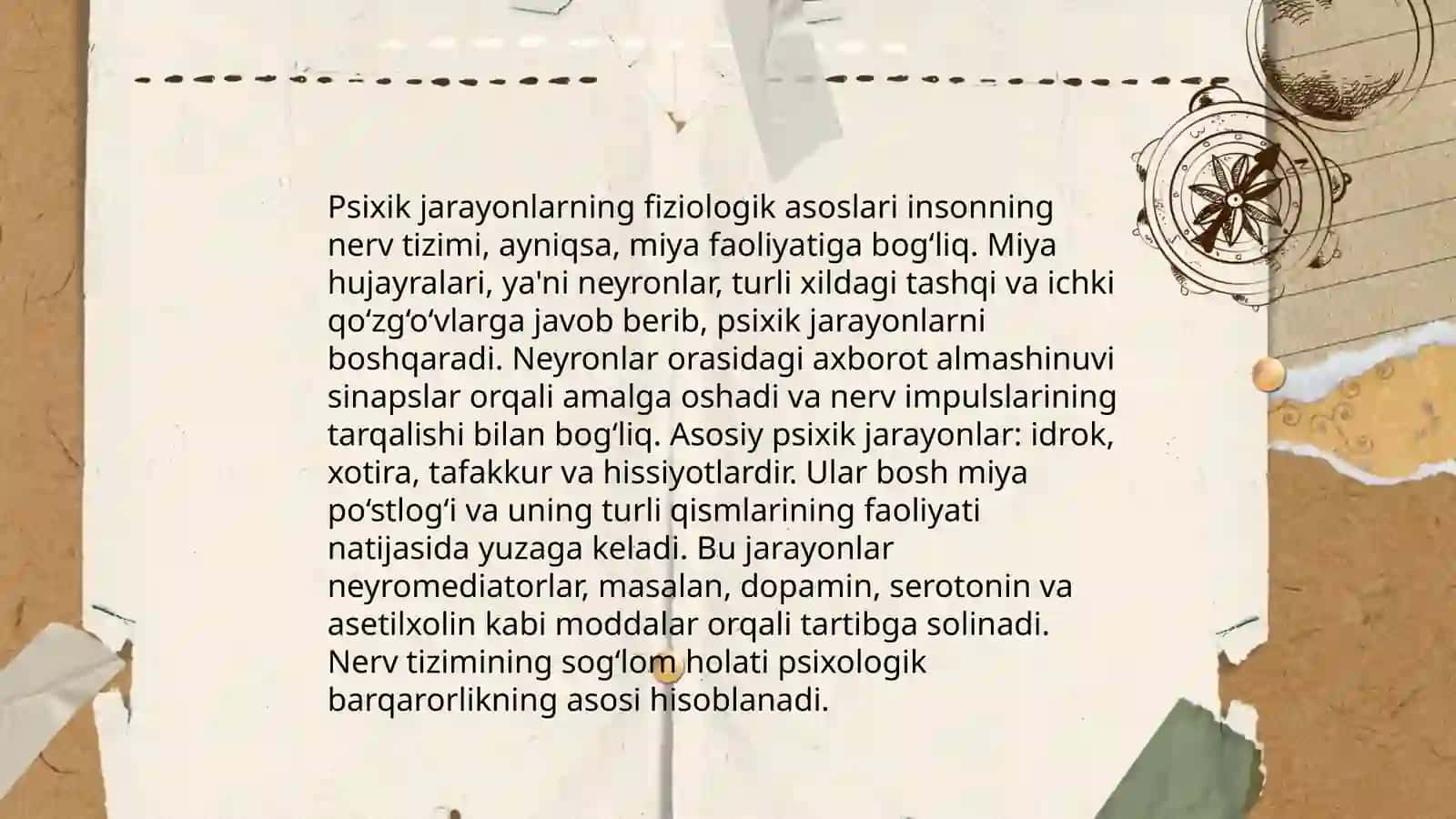 Psixik jarayonlarning vujudga kelishi 4